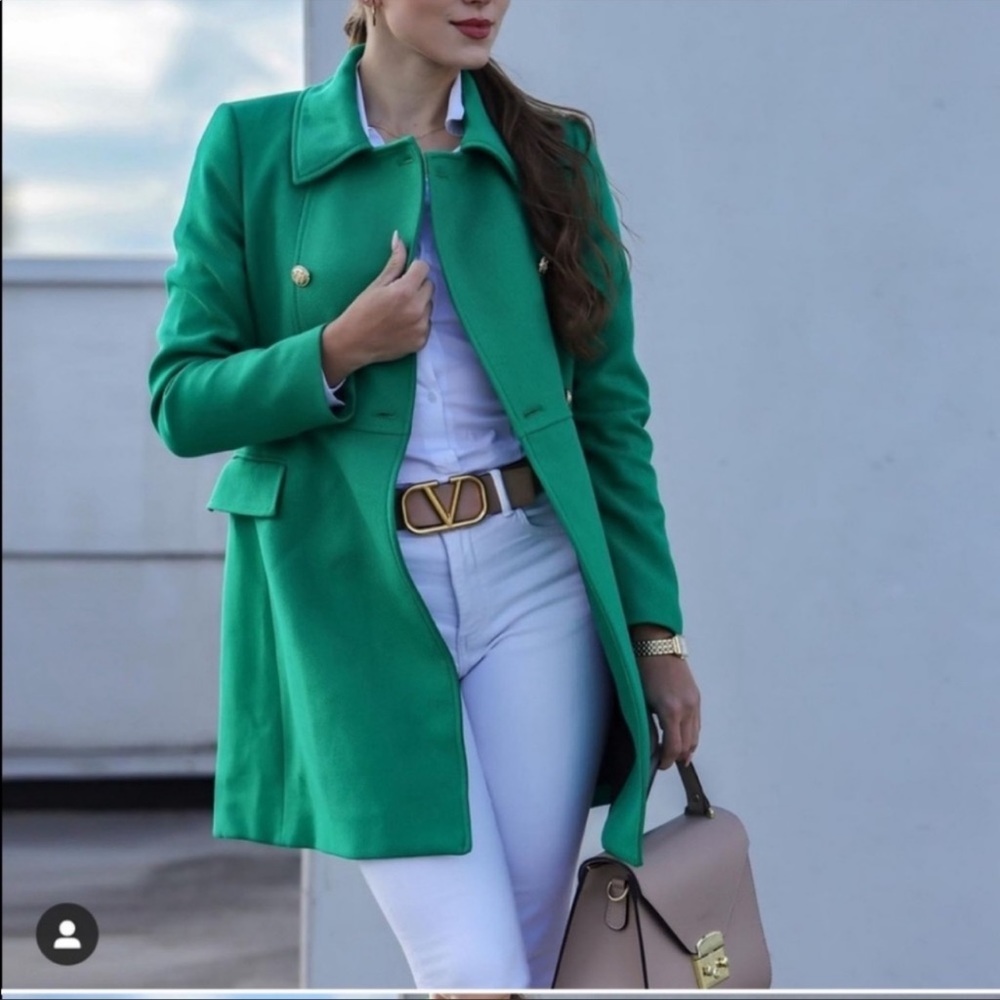 Zara button tailored coat
